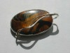 Hand in Liverpool exhibition, silver and tiger eye brooch and/or pendant             